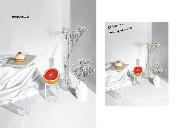 Still Life, 2021 (using Sarah Théophile and Vasilisa Ganakova&#39;s &quot;Opaline&quot; as reference).