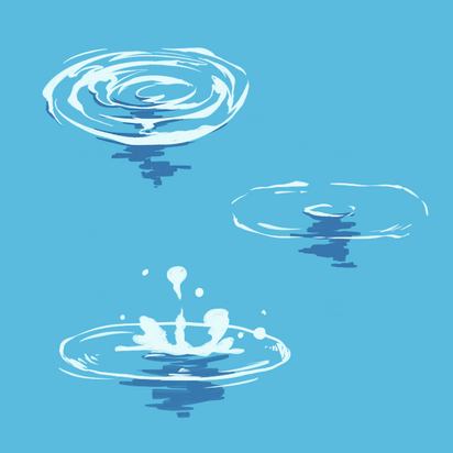 SFX Study, 2021 (Water ripples).