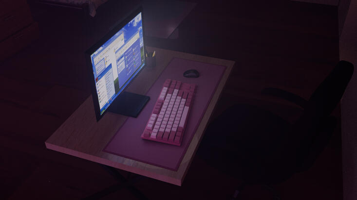 &quot;Bedroom, night&quot;, 2022 (using Autodesk Maya).